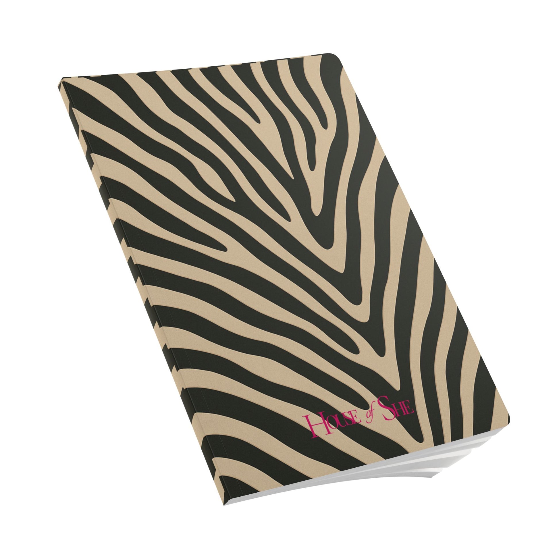 Zebra Print Softcover Journal - Stylish Notebook for Creative Minds - HOUSE OF SHE
