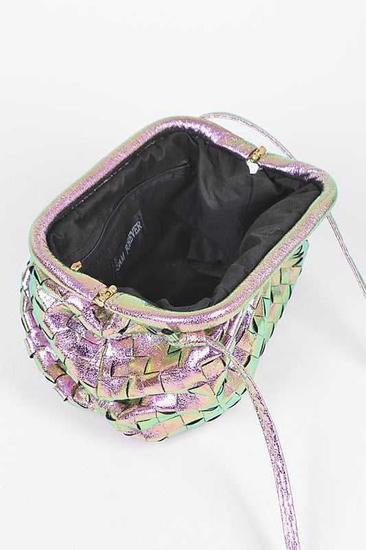 Metallic Weaved Soft Swing Bag - HOUSE OF SHE