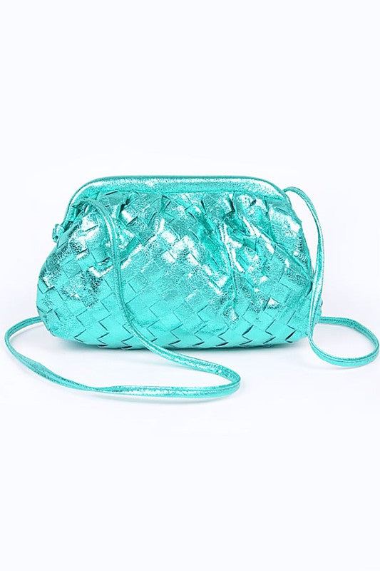 Metallic Weaved Soft Swing Bag - HOUSE OF SHE