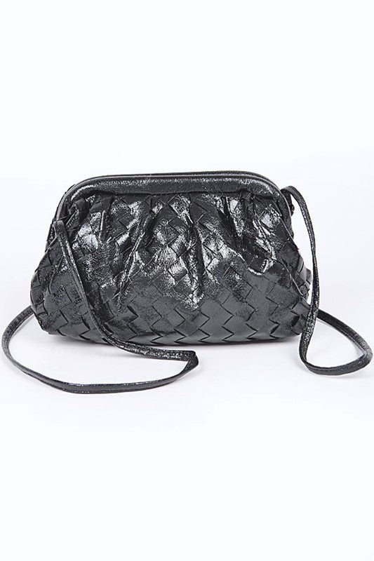 Metallic Weaved Soft Swing Bag - HOUSE OF SHE