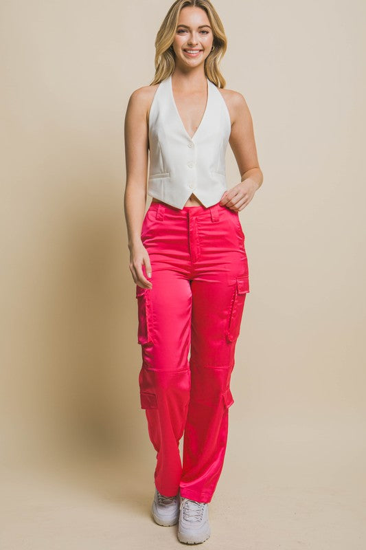 V-neck Sleeveless Vest HOUSE OF SHE