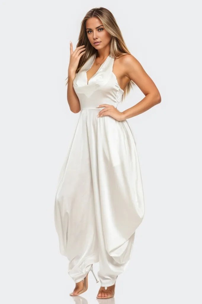 Ivory Serenity Jumpsuit - HOUSE OF SHE