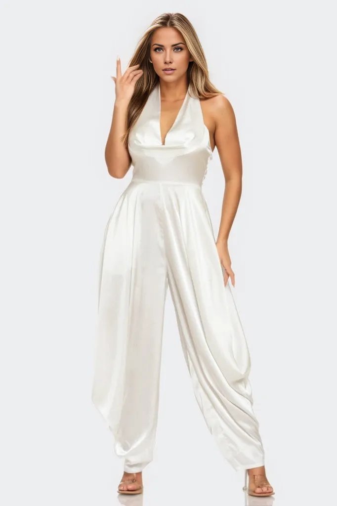 Ivory Serenity Jumpsuit - HOUSE OF SHE