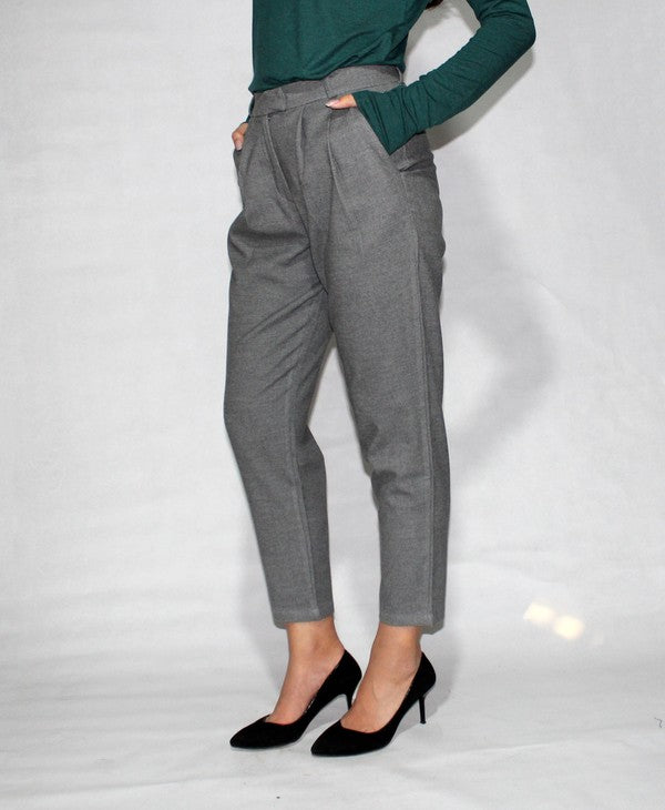 Anila Trouser High Waist Dropped Pants - HOUSE OF SHE