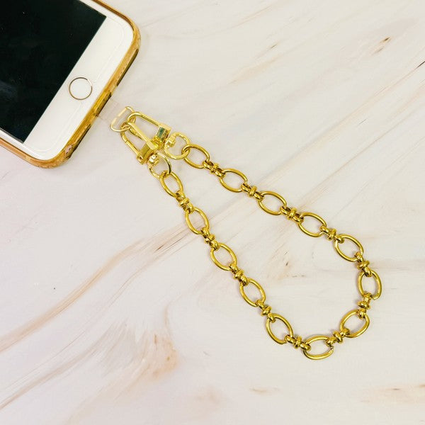 Noble Chic Chain Phone Wrist Lanyard - HOUSE OF SHE