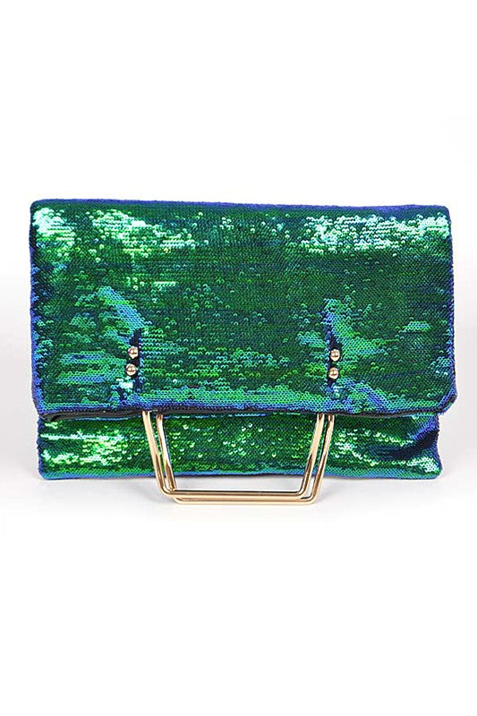 Ariel Convertible Sequins Folding Clutch