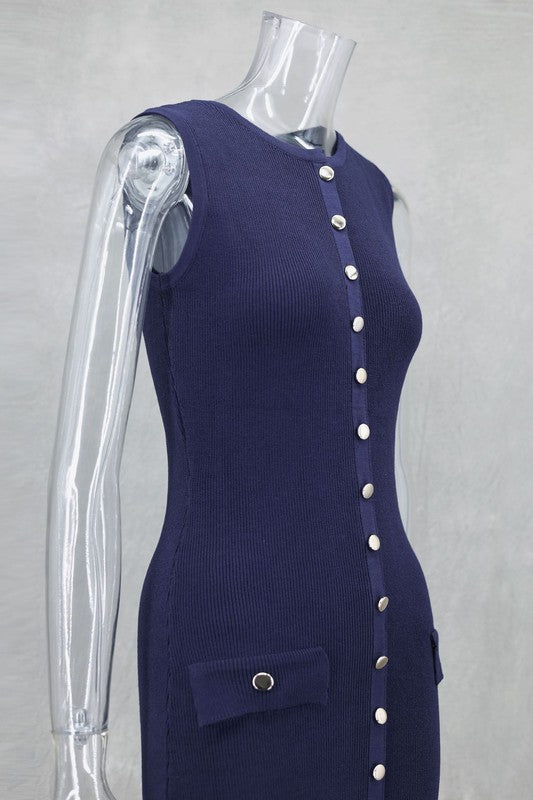 Kelis Long Maxi Knit Dress - HOUSE OF SHE