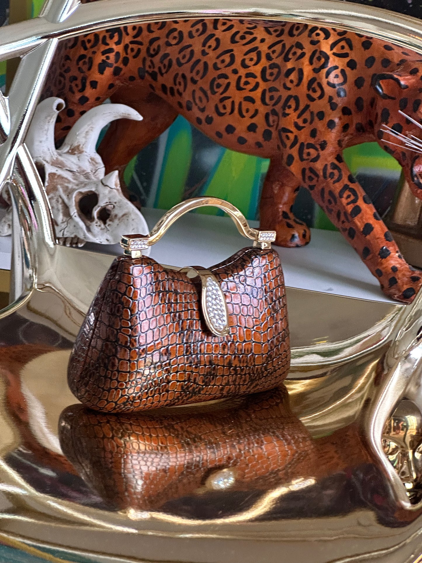 Kelis Croc Mini Bag HOUSE OF SHE