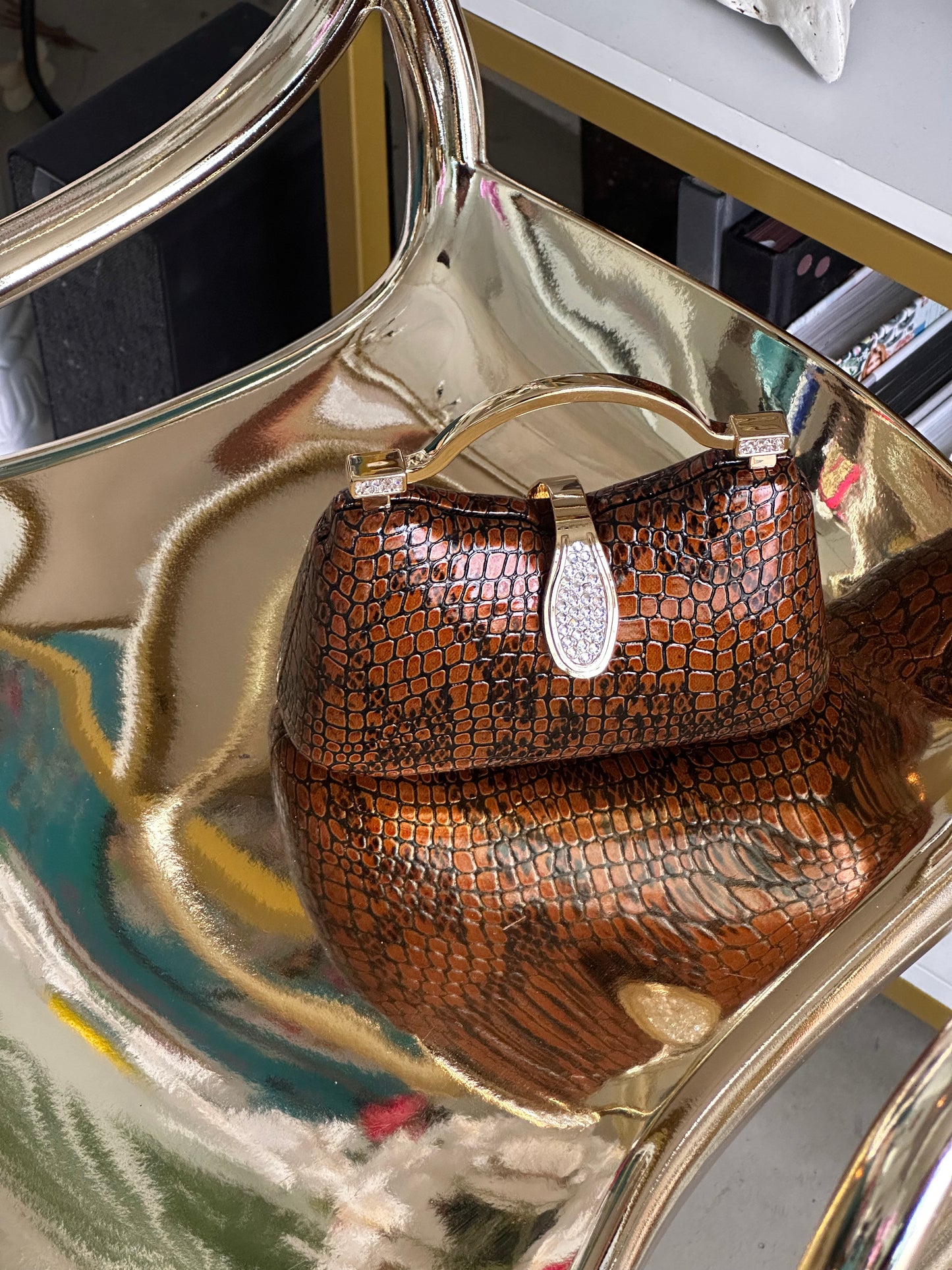 Kelis Croc Mini Bag HOUSE OF SHE