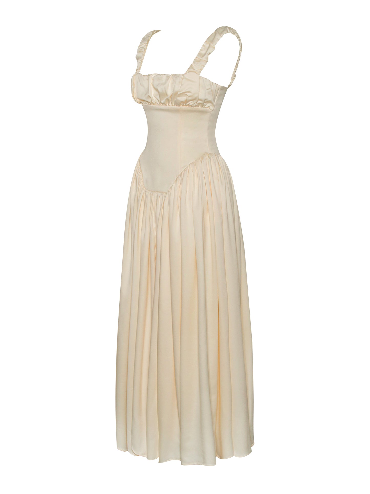 Noreen Satin Corset Maxi Dress HOUSE OF SHE