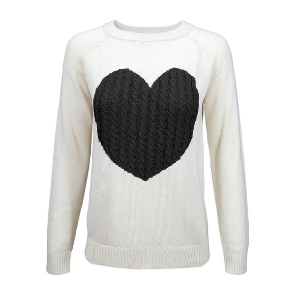 Love Heart Sweater  HOUSE OF SHE
