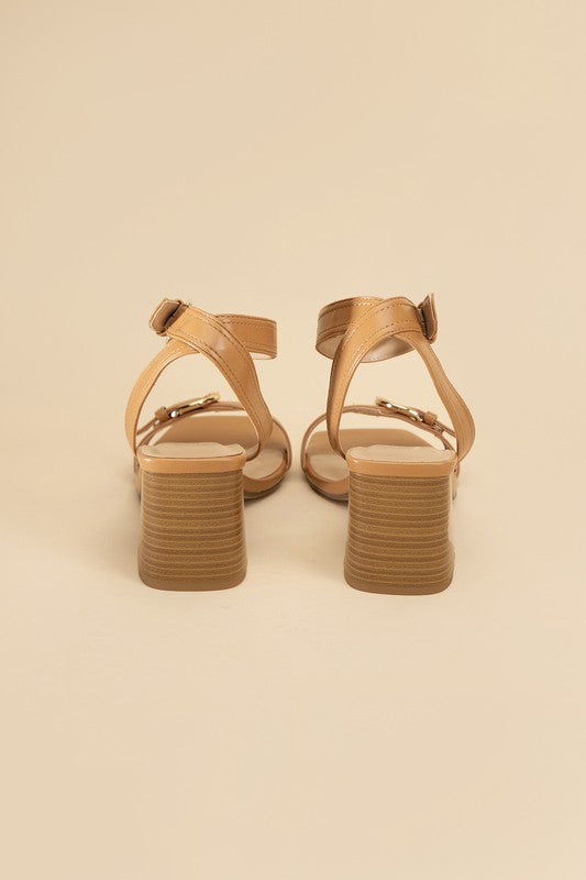 TREATY-S Buckle Sandal Heel HOUSE OF SHE