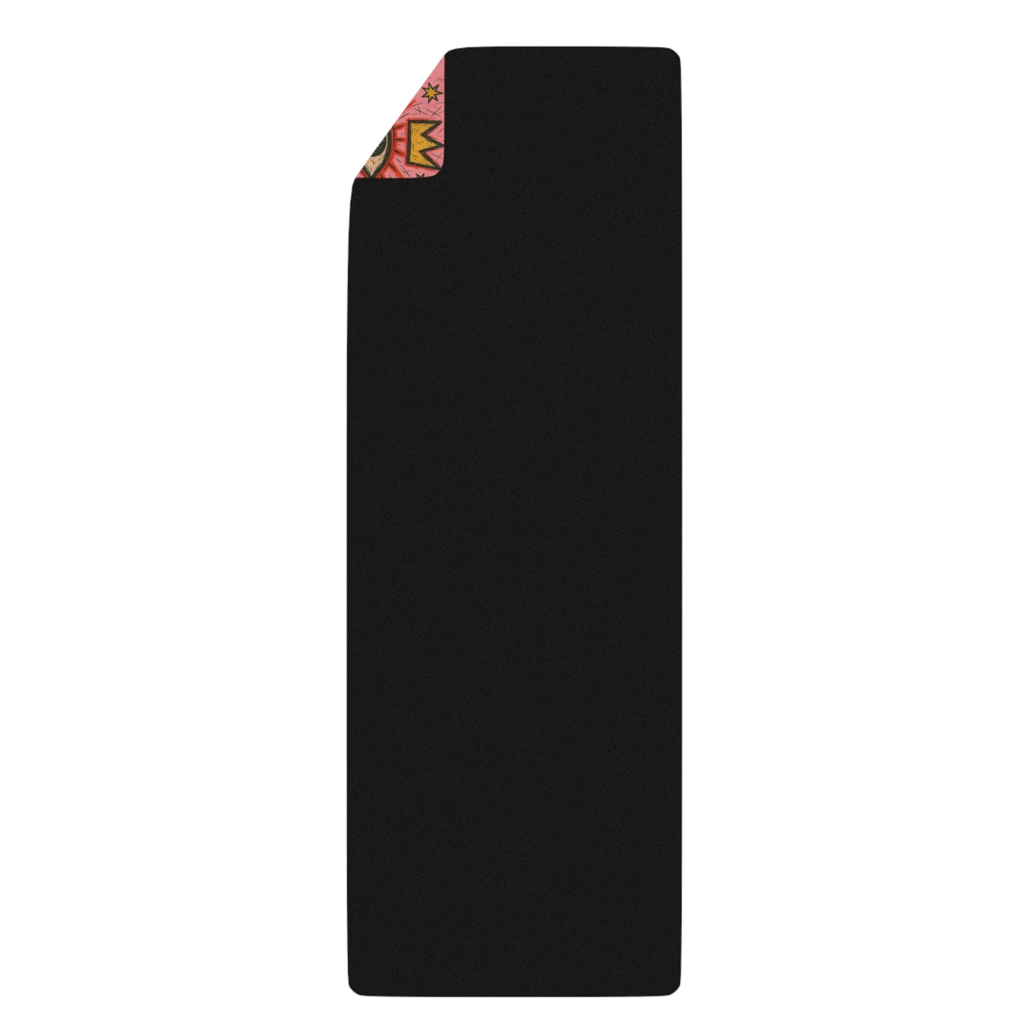 Eye-Patterned Rubber Yoga Mat - Vibrant & Durable for Your Practice