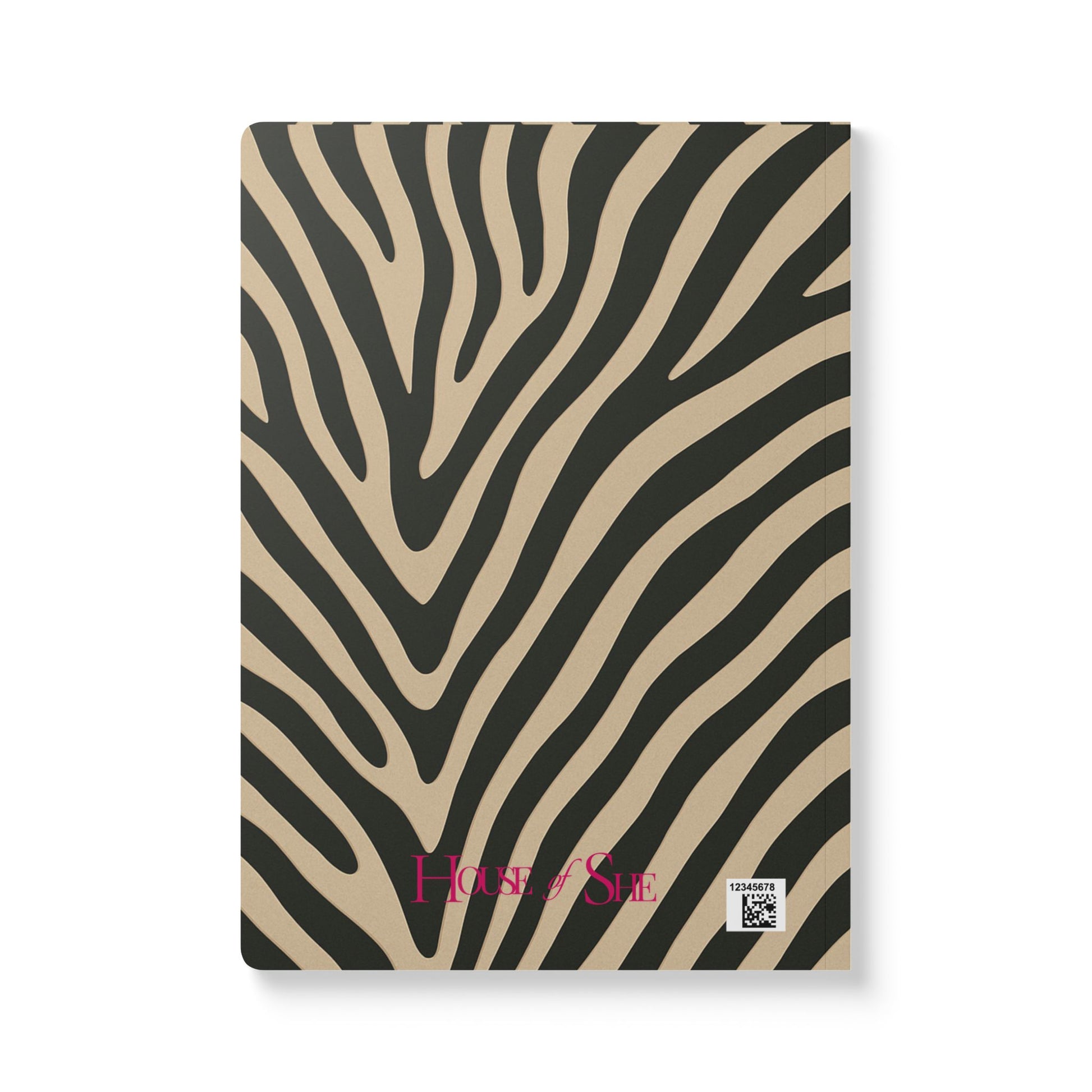 Zebra Print Softcover Journal - Stylish Notebook for Creative Minds - HOUSE OF SHE