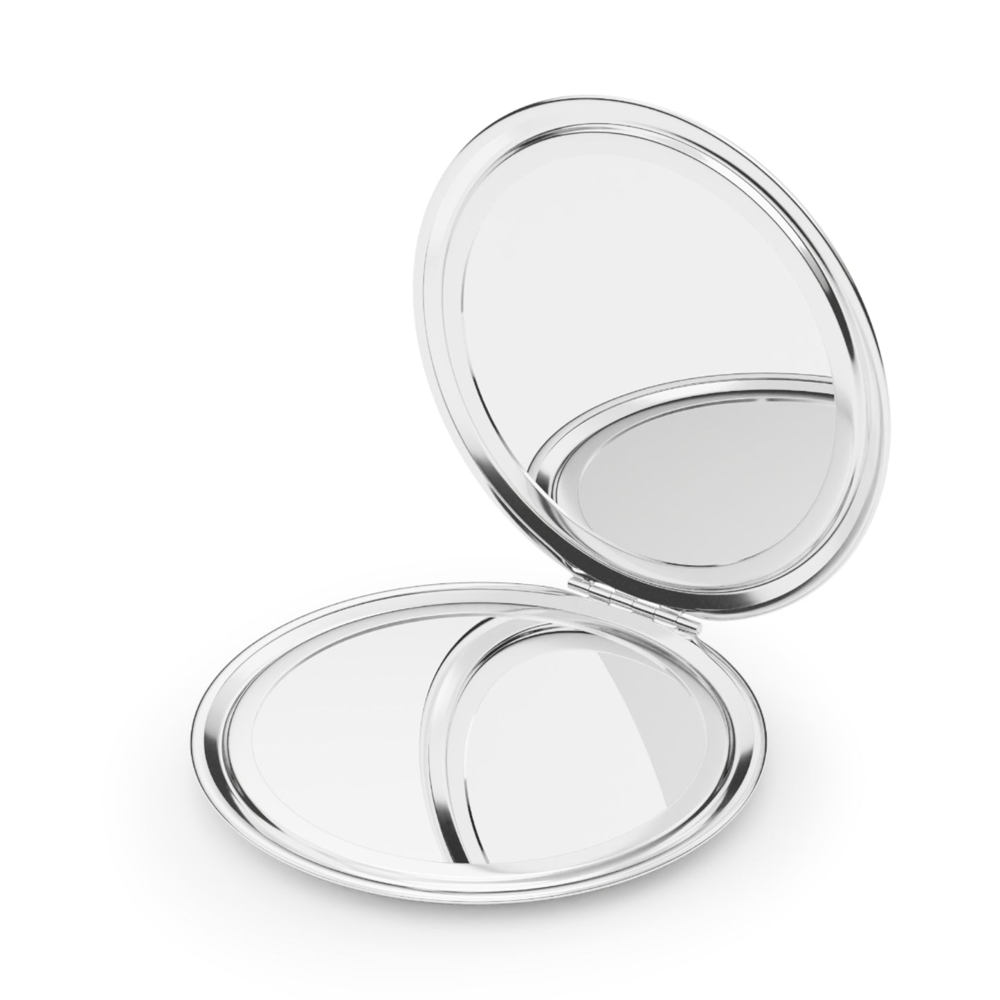 Vintage-Inspired Compact Travel Mirror with Eye Design