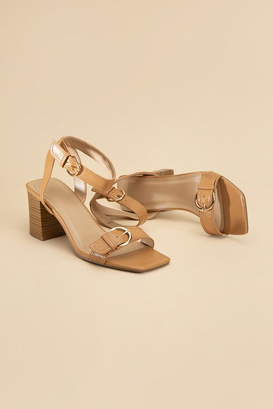 TREATY-S Buckle Sandal Heel HOUSE OF SHE