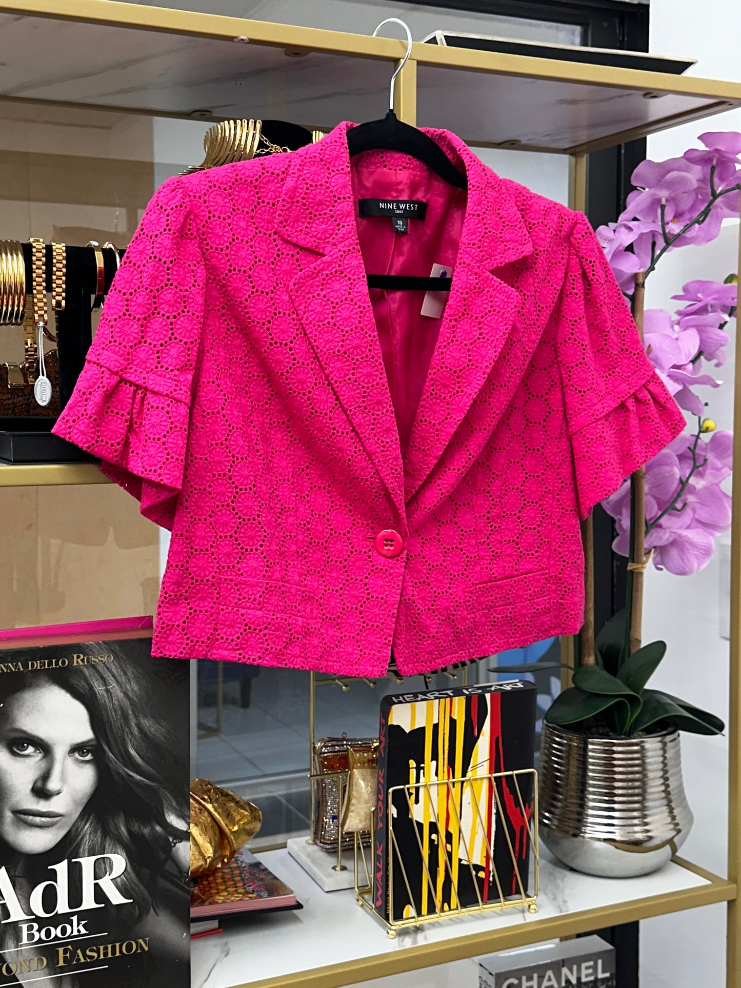 Express Pink Crotchet Top HOUSE OF SHE