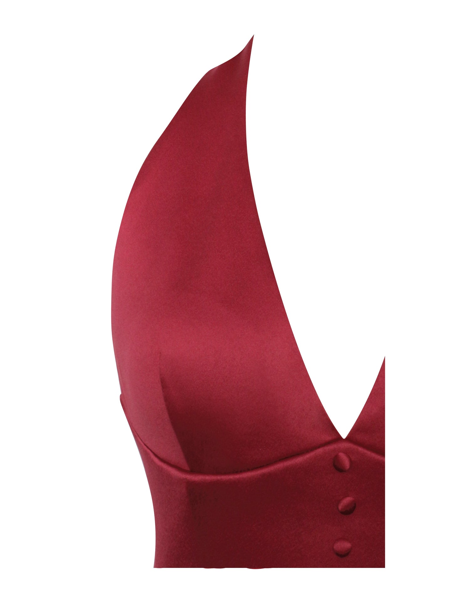Cara Red Plunging Halter Backless Maxi Dress - HOUSE OF SHE