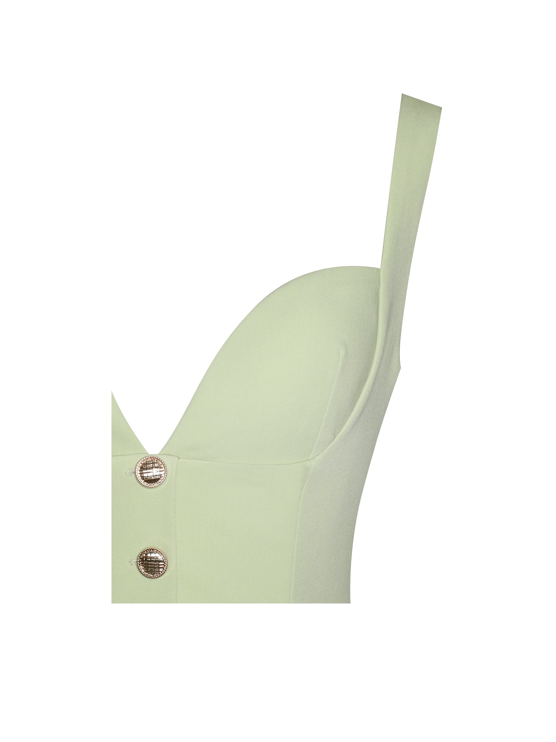 Tala Pistachio Green Sleeveless Pleated Preppy Mini Dress - HOUSE OF SHE