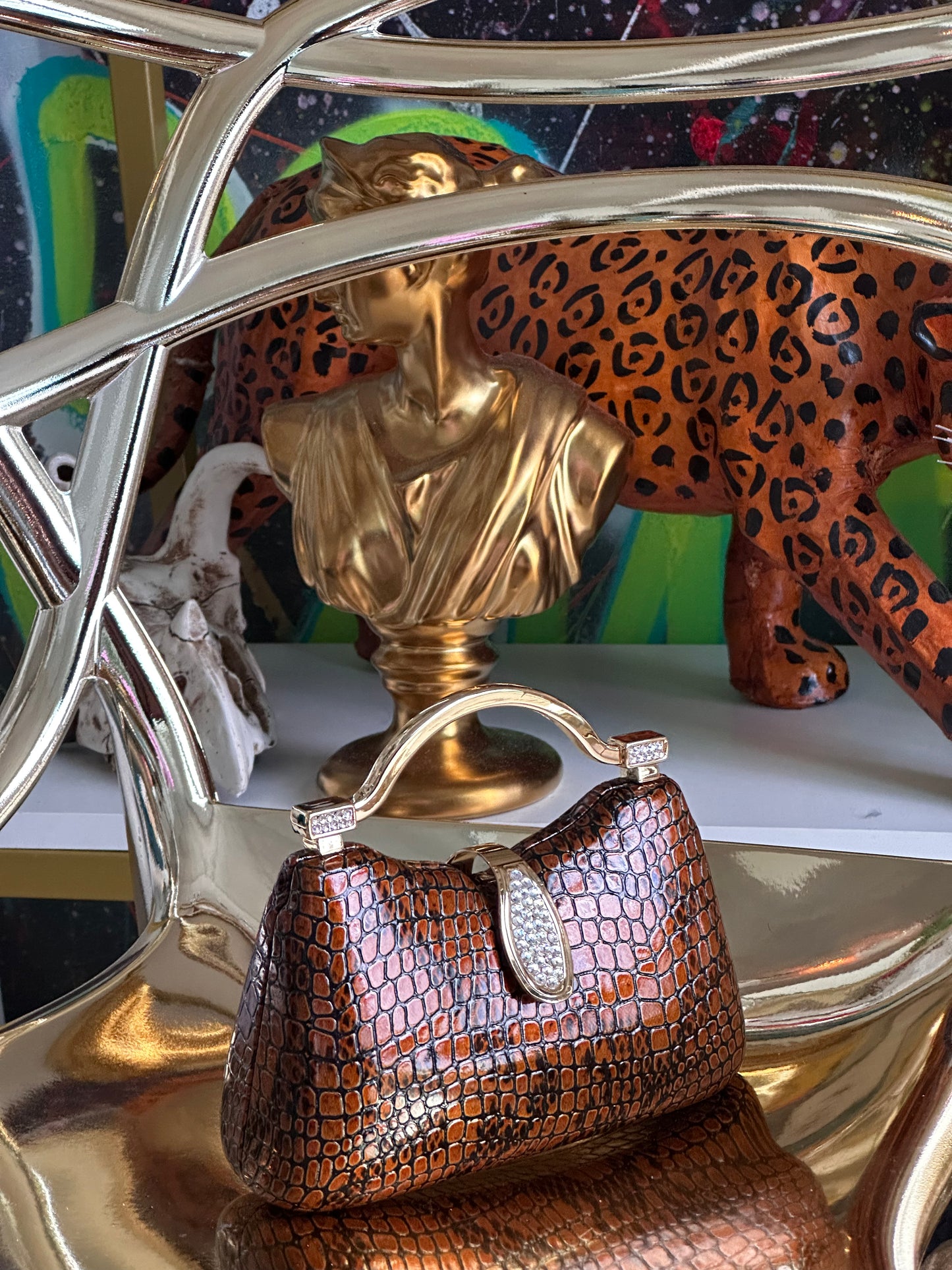 Kelis Croc Mini Bag HOUSE OF SHE