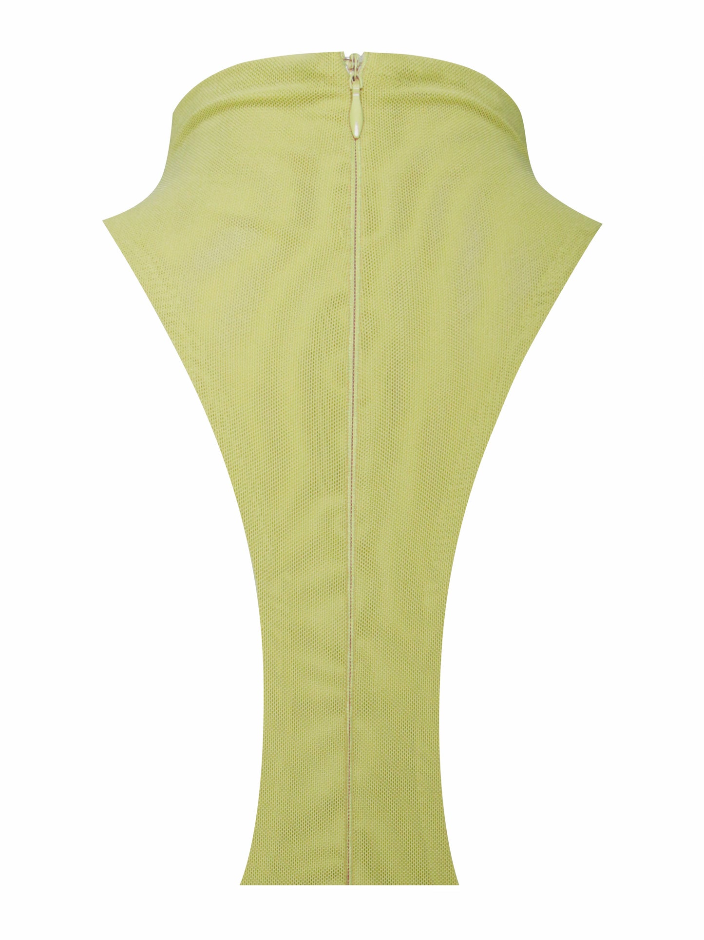 Irene Olive Green Mesh Turtleneck Dress - HOUSE OF SHE