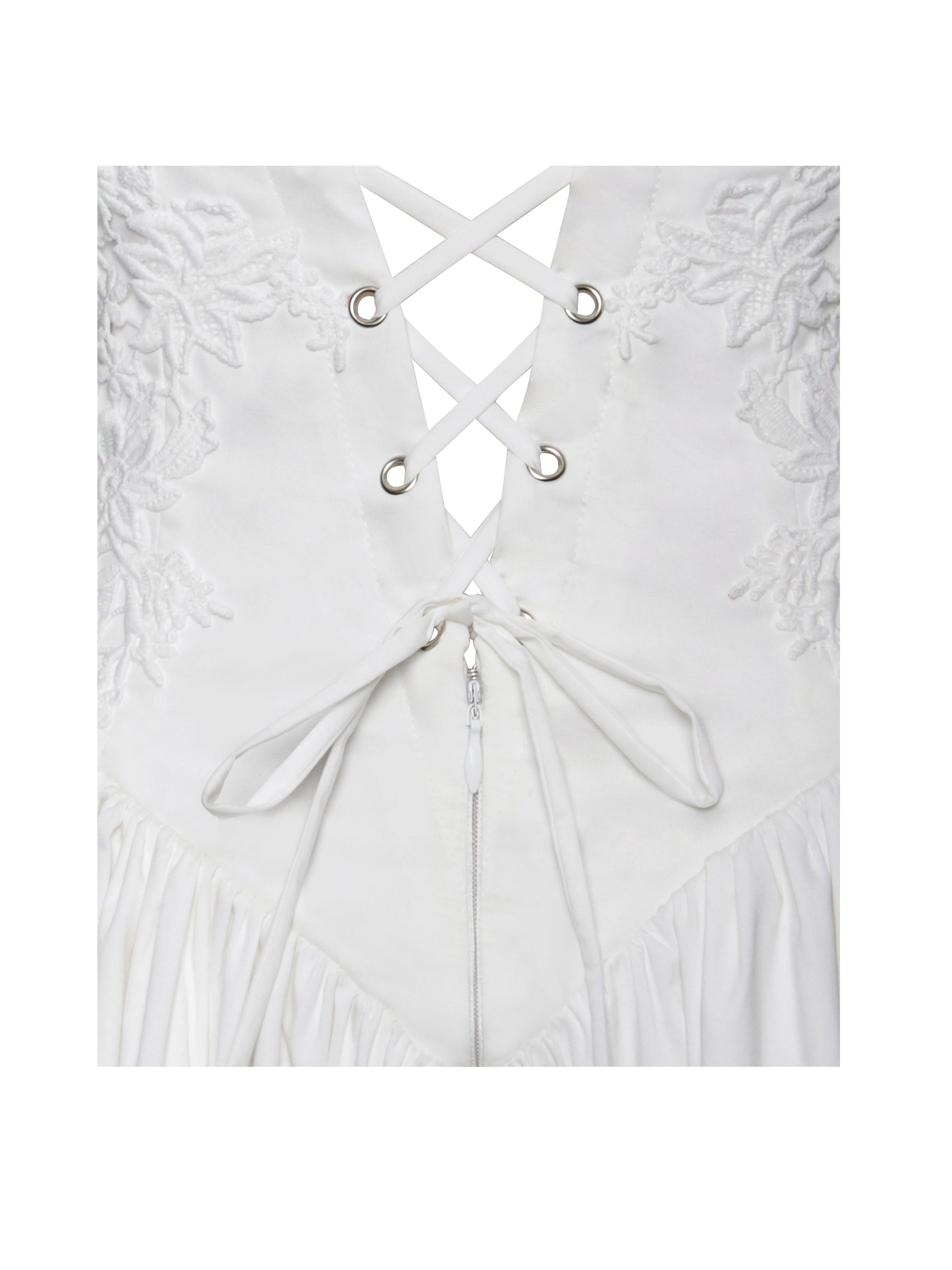 Kadi White Corset Mini Dress - HOUSE OF SHE