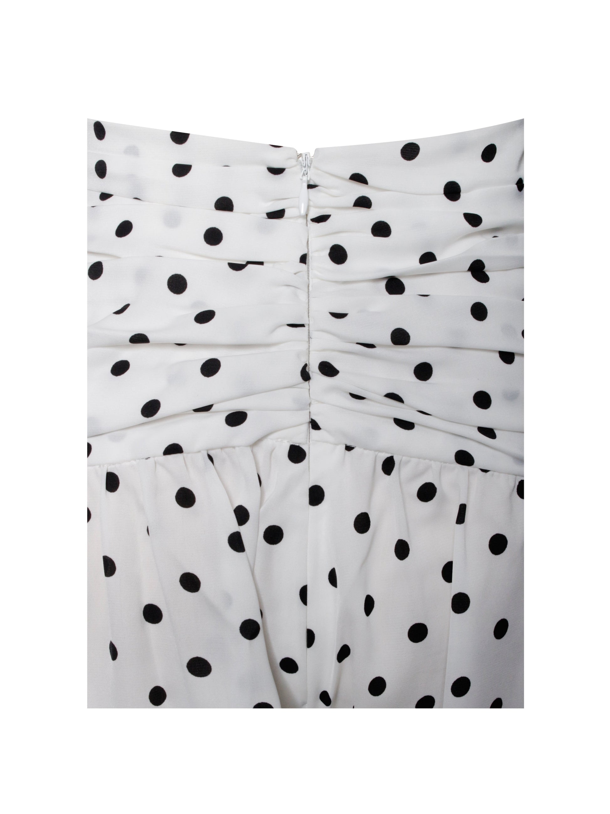 Oriana White Polka Dots Halter Jumpsuit - HOUSE OF SHE