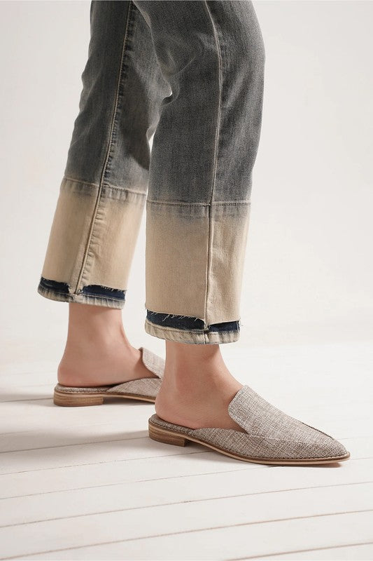 D-GRIM-10W-Flat, Sandals, Mule - HOUSE OF SHE