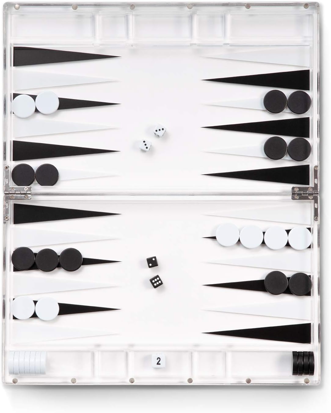 Hampton Acrylic Backgammon Set - HOUSE OF SHE