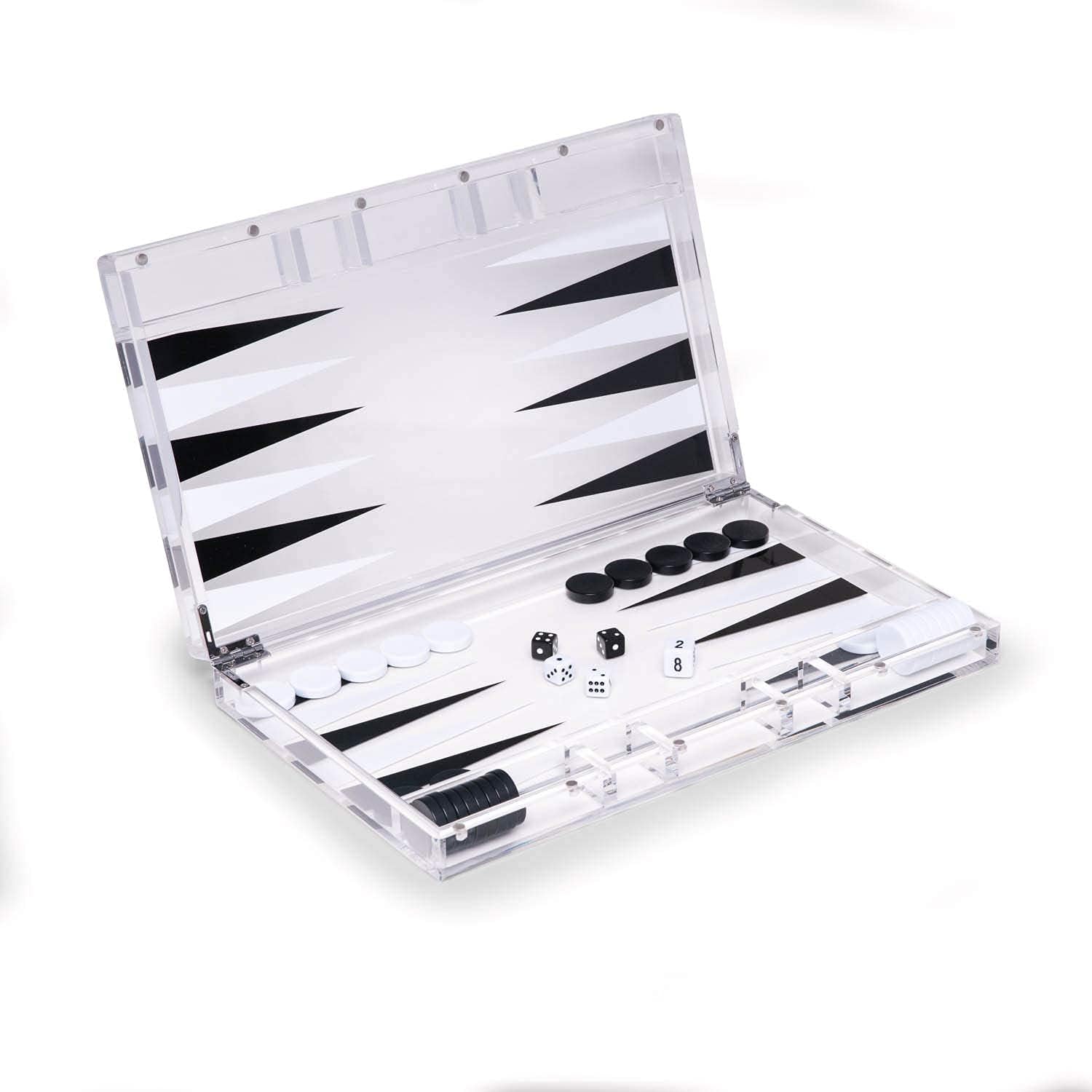 Hampton Acrylic Backgammon Set - HOUSE OF SHE