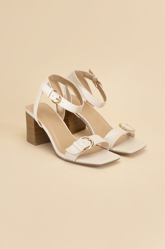 TREATY-S Buckle Sandal Heel HOUSE OF SHE