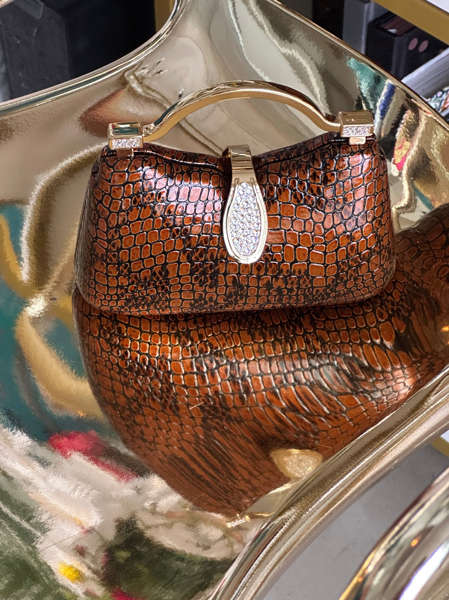Kelis Croc Mini Bag HOUSE OF SHE
