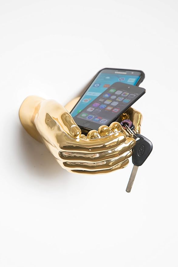 Interior Illusions Hands Out Criss Crossed Hook - Gold HOUSE OF SHE