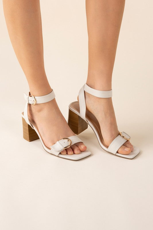 TREATY-S Buckle Sandal Heel HOUSE OF SHE