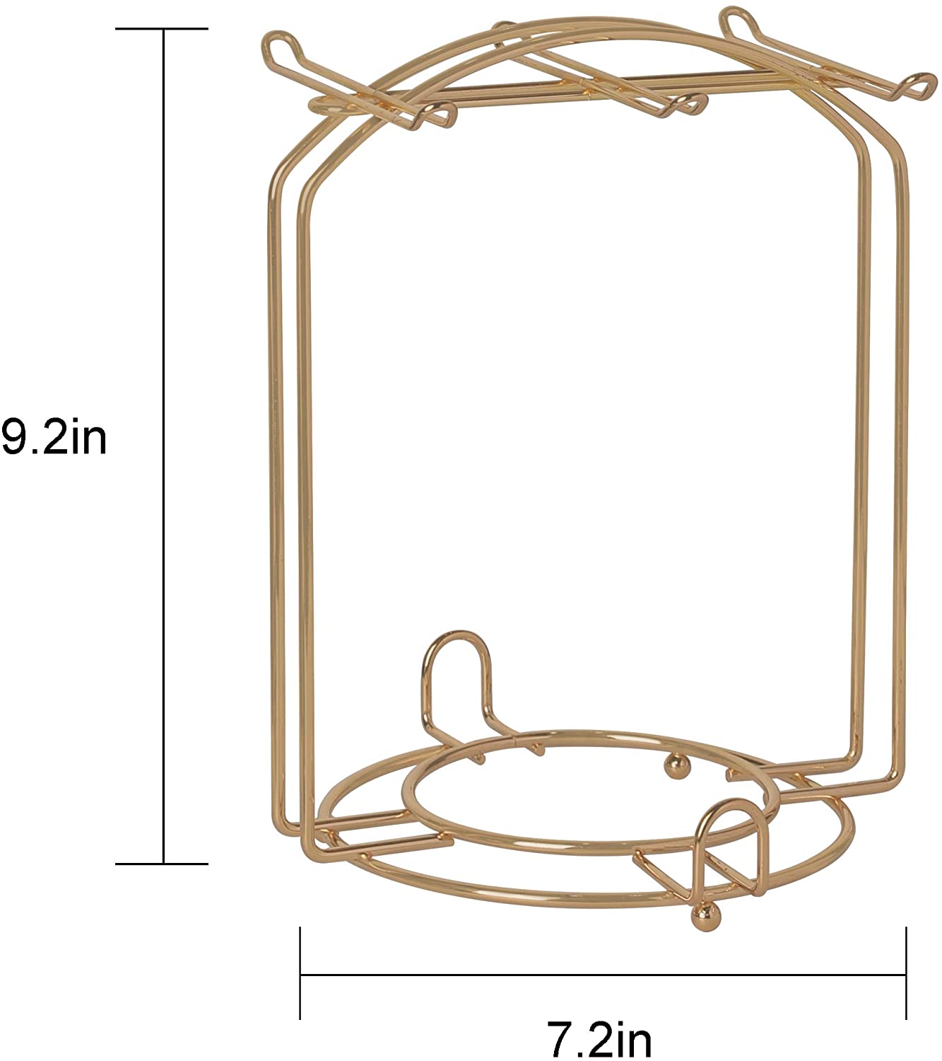 Stainless Steel Wire Rack Display Stand Service for Tea Cups HOUSE OF SHE