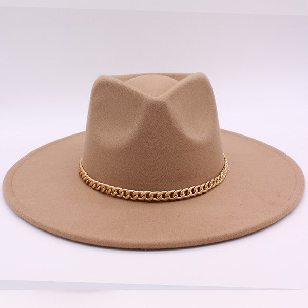 Taki Chain Fedora Classic Hat HOUSE OF SHE