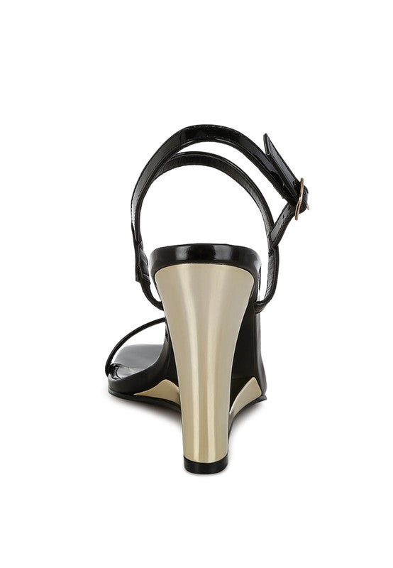 Ladra Fantasy Wedge Heel Sandals - HOUSE OF SHE