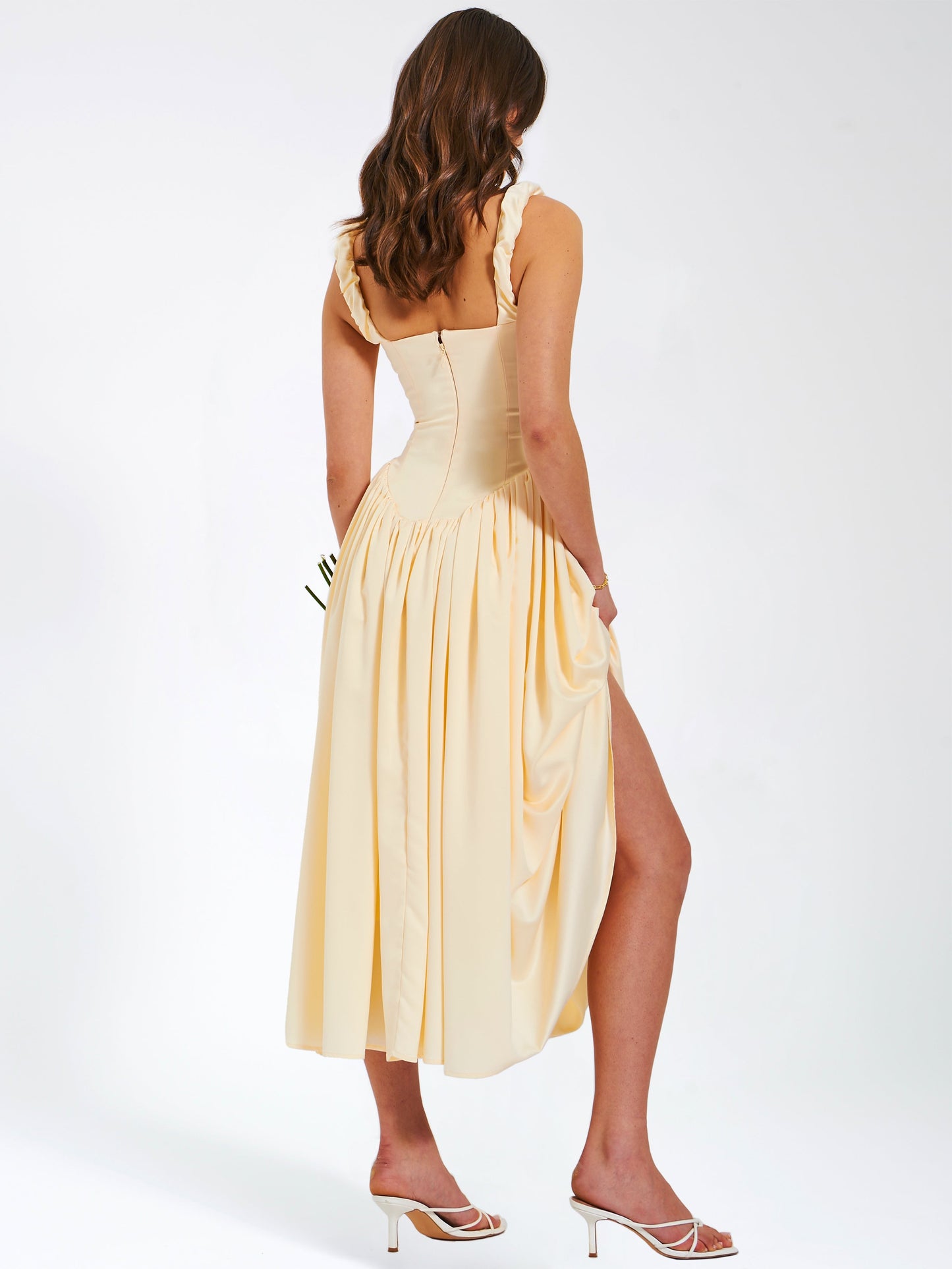 Noreen Satin Corset Maxi Dress HOUSE OF SHE