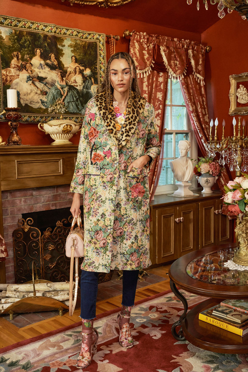 Remember The Time Jacquard Coat - HOUSE OF SHE