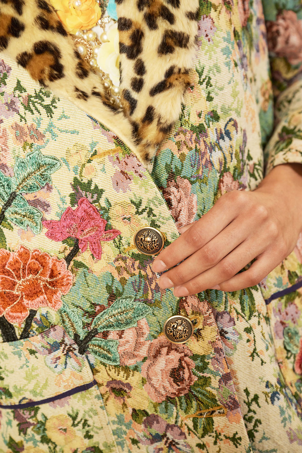 Remember The Time Jacquard Coat - HOUSE OF SHE