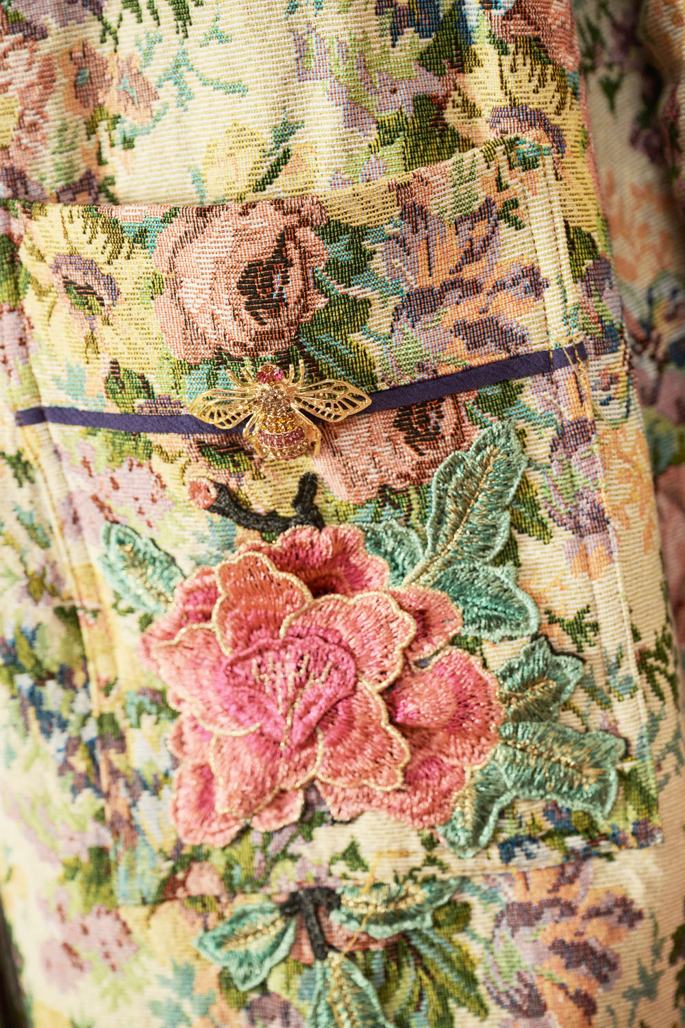 Remember The Time Jacquard Coat - HOUSE OF SHE
