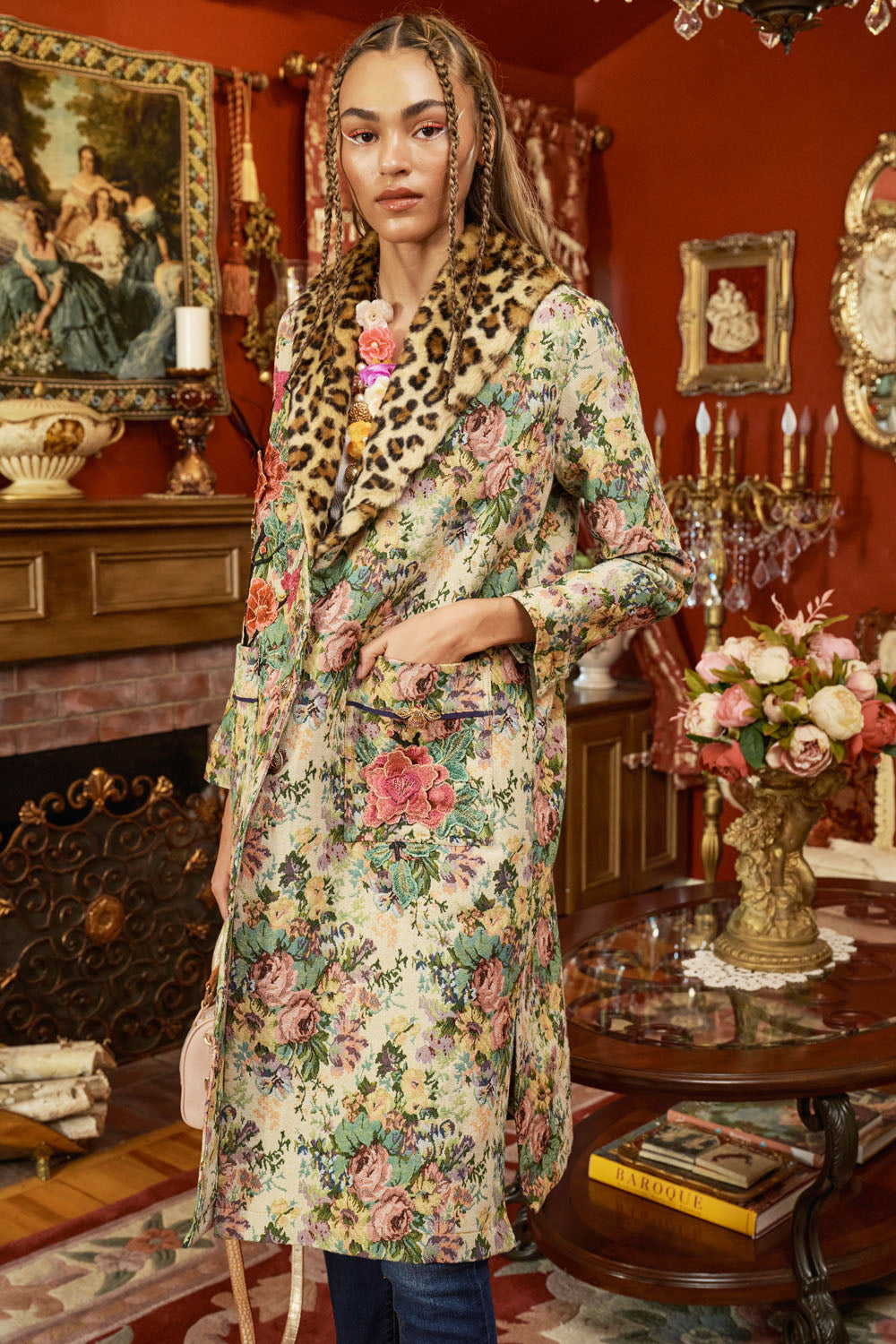 Remember The Time Jacquard Coat - HOUSE OF SHE