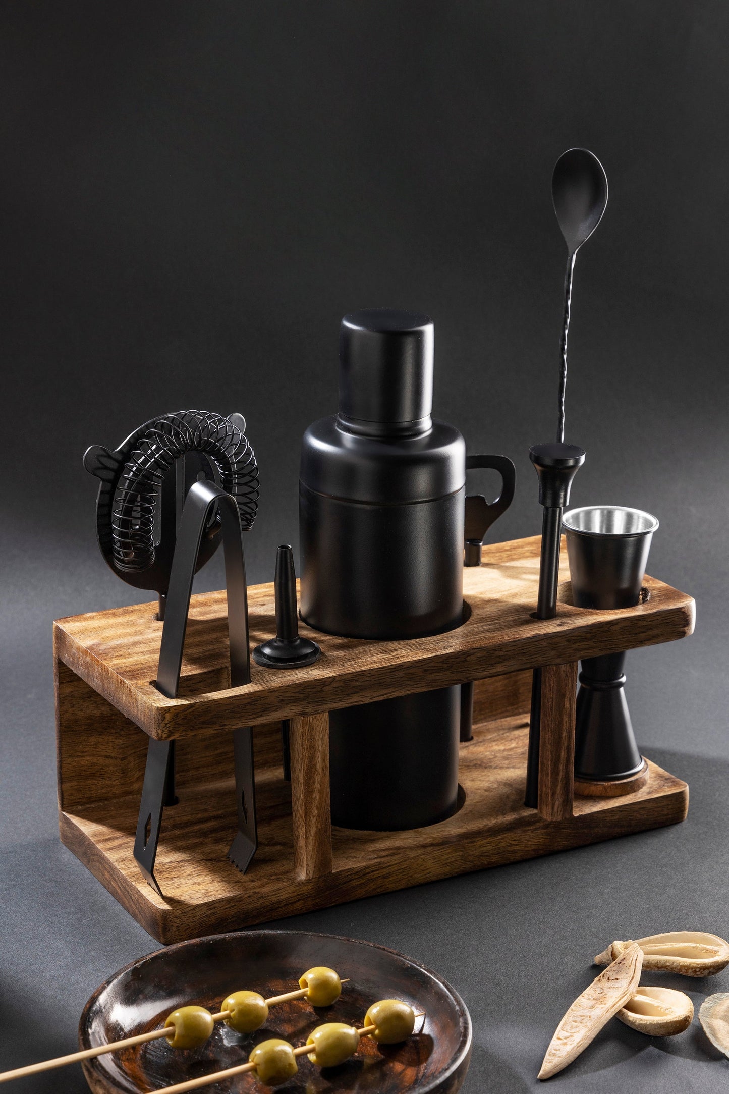 Belaire Bar Tools Set, Black HOUSE OF SHE