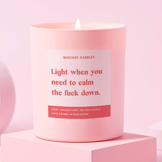 Calm the Fuck Down Friendship Gift Candle