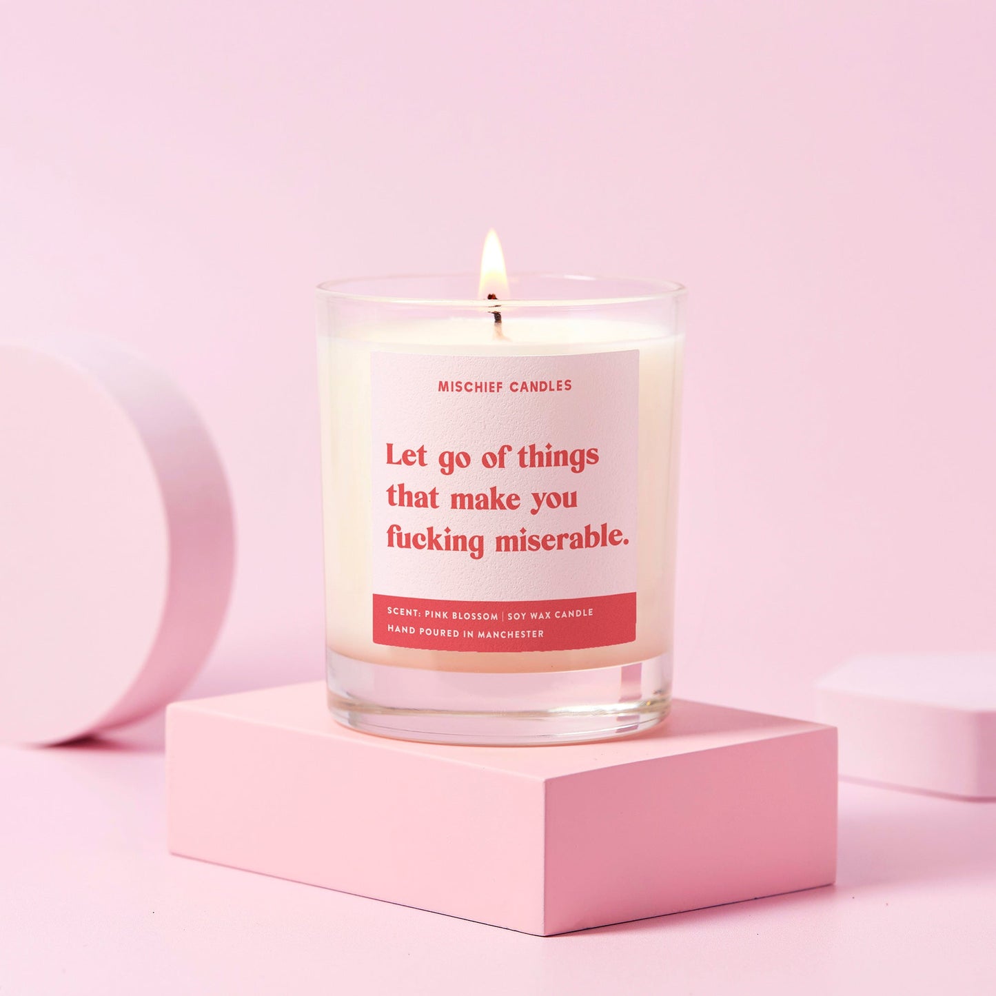 Let Go of Things Divorce Gift Candle