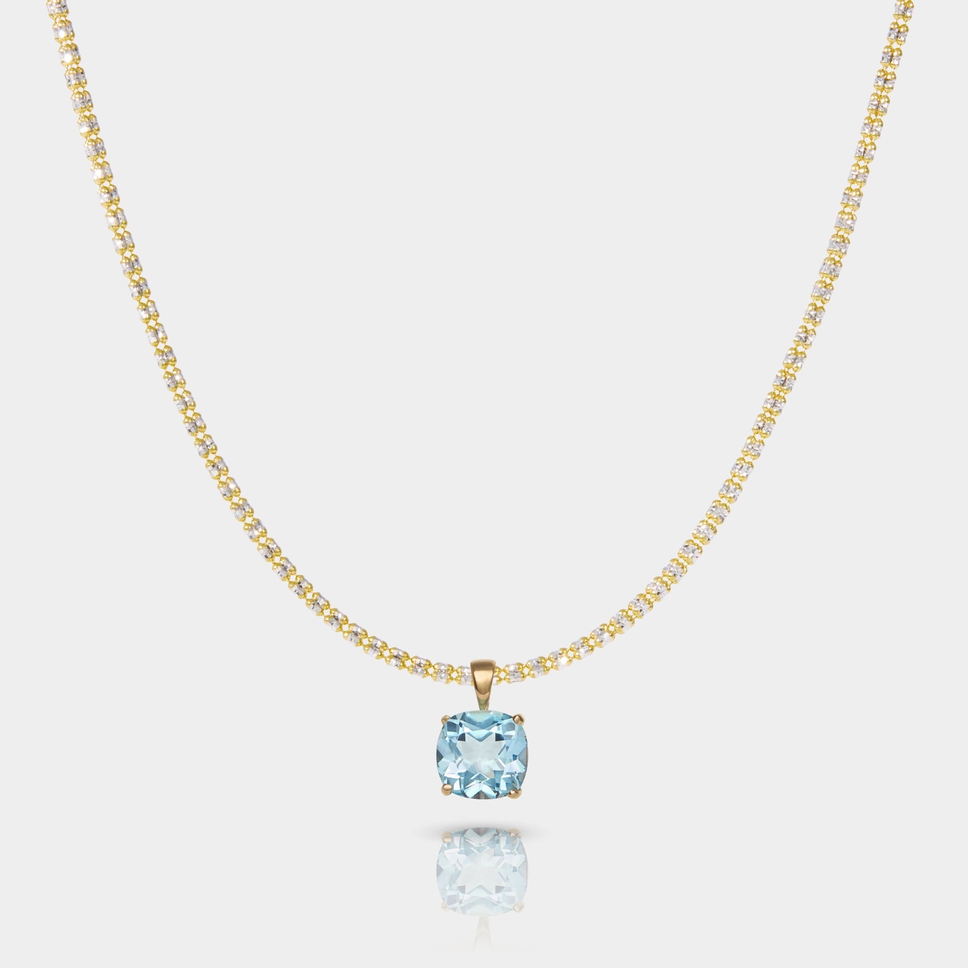 Horizon | Sky Topaz Pendant Necklace - HOUSE OF SHE