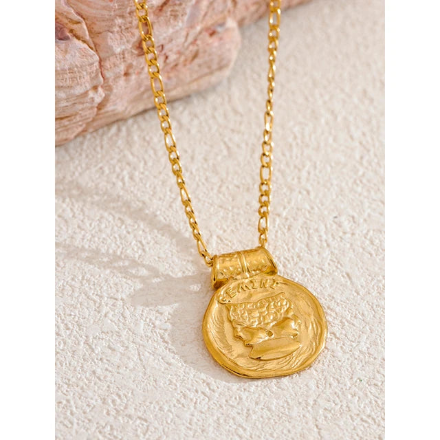 12 Constellation Pendant Stainless Steel Necklace - HOUSE OF SHE
