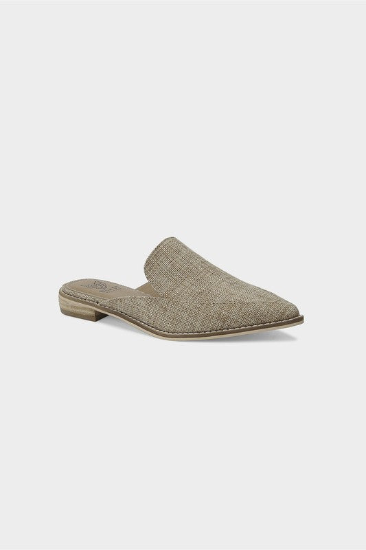 D-GRIM-10W-Flat, Sandals, Mule - HOUSE OF SHE