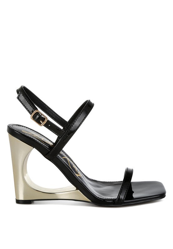 Ladra Fantasy Wedge Heel Sandals - HOUSE OF SHE