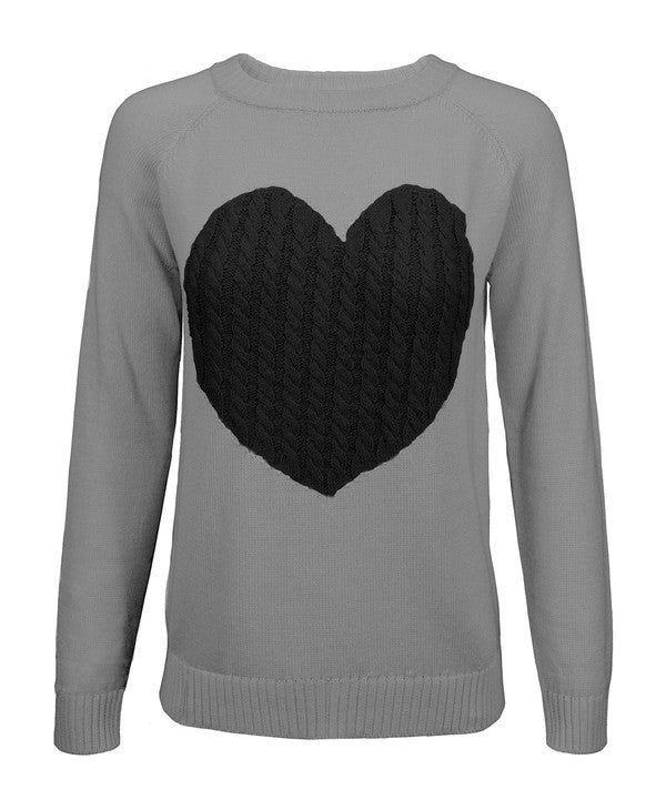 Love Heart Sweater  HOUSE OF SHE